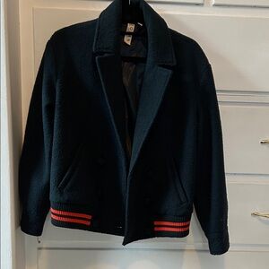 Anthropologie DOLAN Varsity Peacoat Bomber Jacket